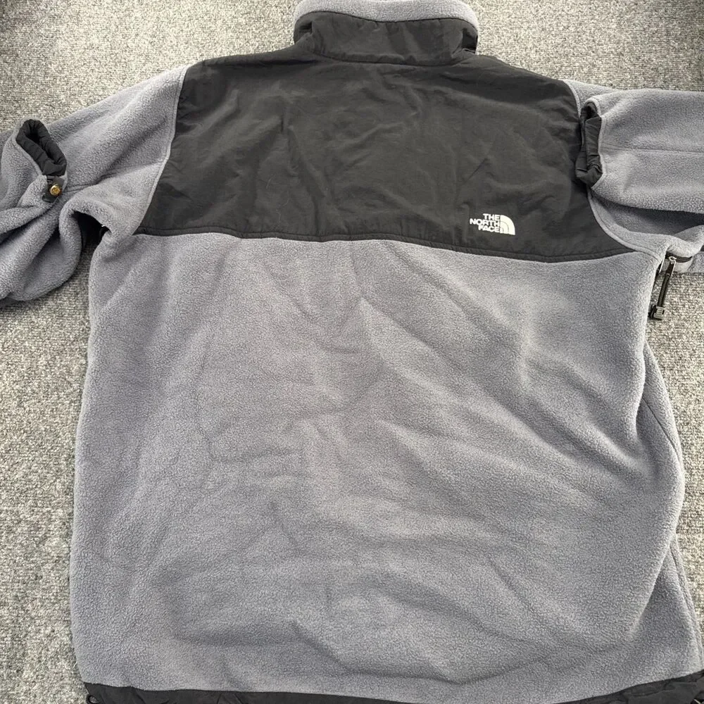 The North Face Men’s XXL Gray Black Full Zip Fleece Jacket Style B8052